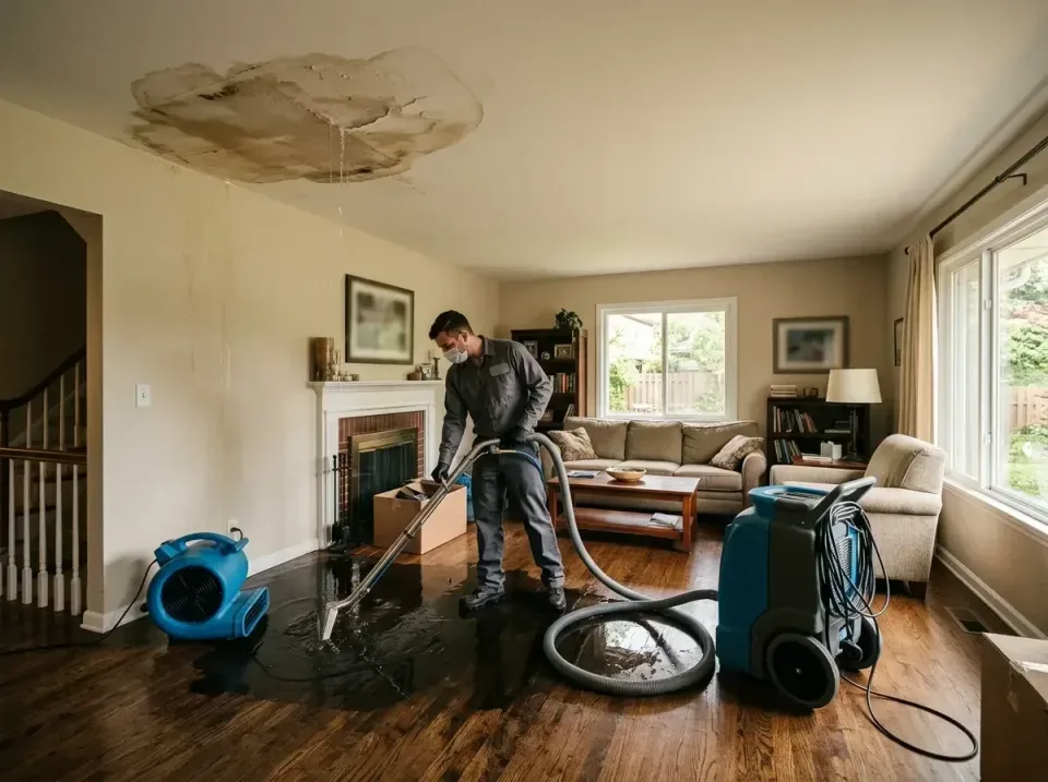 attic-pipe-burst-ceiling-drip-008 — frequently asked questions, Water Damage Restoration & Carpet Care in Davenport, IA